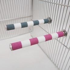 앵무새용품 앵무새 20cm Bird Claw Beak Grinding Bar Standing Stick Parrot Station Pole Supplies Stand Claws C, 1.pink 1pcs, 1개