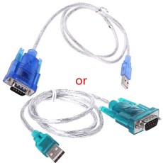 컨버터 어댑터 USB에서 RS232 직렬 포트 9 PIN DB9 케이블 직렬 COM 포트, 푸른