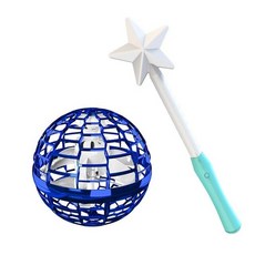 FLYNOVA 프로 스피너 비행 공 공간 ORB 미니 드론 UFO 부메랑 원격 제어 선물 장난감 소년 소녀 어린이, Blue PRO