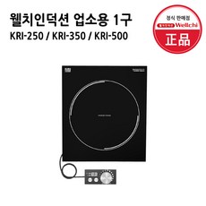 웰치 1구 업소용 가정용 인덕션 KRI-250 / 300 / 500 UNIT 빌트인 인덕션