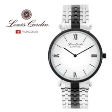 루이스카딘 LOUIS CARDIN 스위스메이드 LC008BWS M 원형 남성 메탈시계