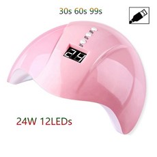젤네일굽는기계 네일아트 젤램프 120W UV LED 건조기 57 LED 빠른 건조, 중국, 24W 미니 5A 12LED