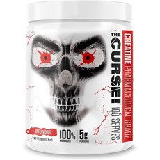 JNX SPORTS The Curse! Creatine Monohydrate Powder 300g 5g Per Serve Pure 미분화 Creatine 60 Servings 10, 100 Servings (Pack of 1), 500g, 1개