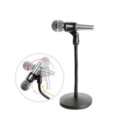 ZIO-BIZ 자바라 단상용 마이크스탠드 / 탁상용 책상용 플렉시블 마이크거치대 마이크받침대 마이크대 마이크걸이 마이크암 마이크홀더 마이크장비 악기용품 음향용품 마이크스텐드, 1개