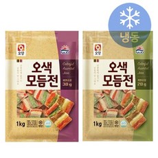 오색 모듬전 1kg 30g 20g 간편 명절음식 술안주 반찬 산적꼬치 오색전 사조 오양