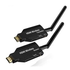 DYDBB 무선 HDMI 송신기 수신기 1080P 익스텐더 디스플레이 어댑터 카메라 라이브 스트리밍 PC 화상 회의 TV와 공유 50m, 02 1 TX and 1 RX, 1개