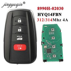 코롤라 4 스마트키개조 단추 자동차 키 4A 칩 312/314Mhz FCC IDHYQ14FBN 8990H02030, 단일옵션, 1개