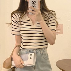 줄무늬니트