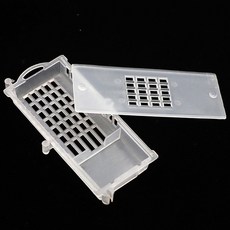 왕비 꿀벌 수송 케이지 밀고 당기는 양봉 사육 벌집 죄수 상자 도구 100 개, White, 1.White