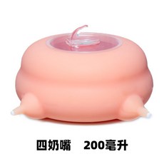 고양이젖병 고양이수유기 다묘우유 새끼고양이 고양이수유, 젖꼭지 4 개 200ml, 1개