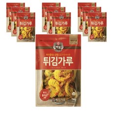백설 튀김가루1kg 1박스(10개), 10개, 1kg