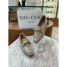 [고세] OZP4S046 가볍고 부드러운 가죽 장식 로퍼 (OZP4S046 GY)