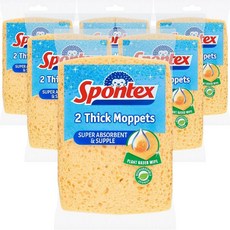 Spontex 스폰텍스 다용도 청소 스펀지 6팩 총 12개입, 6개