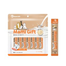 [WK] Mami Gift 산양유 짜먹는 강아지 맛있는 영양간식 15gx10P +사은품 증정, 오리&산양유, 1개, 면역력 강화
