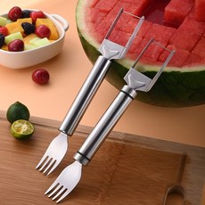 수박커팅기 화채 과일슬라이서 큐브 수박칼1+1, 2개
