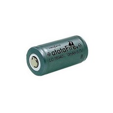 아타타파이어 3.7V 충전용 배터리 16340 보호 650mAh, 1개, 1개