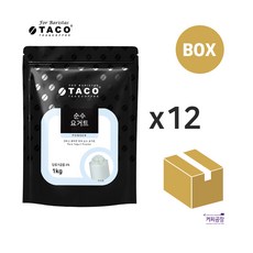 타코 순수 요거트 파우더 1kg 1박스 12개, 1개입