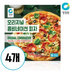 청정원 [청정원] 오리지널 콤비네이션 피자 360g x4판, 4개