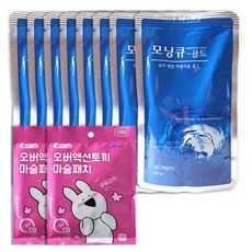 모닝큐골드 8팩+오버액션토끼 마술패치 4매
