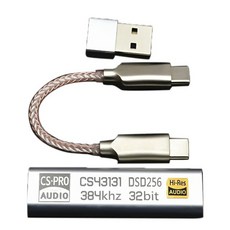 안드로이드 헤드폰 증폭기 어댑터 휴대용 B Cirr Logic Hifi Ios Win10 PC용 DAC C타입-3.5mm DSD256, 01 Silver