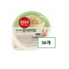 CJ 햇반 발아현미밥 210g 36개