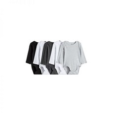 H&M 바디수트 5피스 세트 화이트/그레이/블랙 0533261020 매장정품 144483