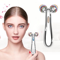 keka 3D 마사지기 얼굴 롤러 V라인 미세전류 얼굴리프팅 붓기 주름 이중턱 개선 휴대용 전신 사용 태양열 충전, keka-4019