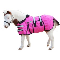1680D 미니어처 이유식 당나귀 포니 말 망아지 겨울 담요 519TS01, Pink_48-54 Inches (Xlarge), 1개