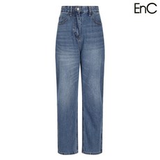 이앤씨 EnC 블루 와이드 데님 팬츠 ENTJ33902C