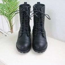 금수화 빅사이즈 국산 레이스업 워커부츠 4cm