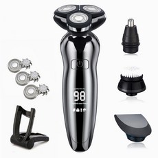 ZOZEN 남성용 충전식 전기 면도기 헤어 커팅 면도 Mahine 클리퍼 수염 트리머 세척 가능한 습식 건식 사용, 8508-8 With Display, as show pic