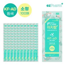 이지팜 비말마스크 KF-AD 프레쉬케어 소형 흰색 100P, 이지팜:KF-AD 프레쉬케어 소형 흰색 100P, 50개