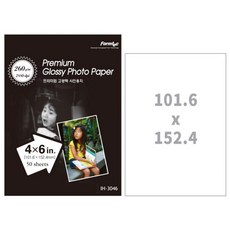 [폼텍]프리미엄고광택포토용지 4*6(IH-304650매260g), 단품