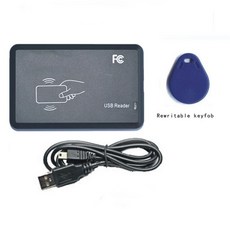 드라이버를 피하십시오 125KHZ EM 카드 작가 RFID 복사기/복사기 125KHz USB 프로그래머 키 fobs EM4305 T5577 태그, [02] Writer and 5 key