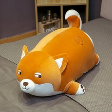 눈치보는 대형 시바견 인형 뚱뚱한 돼지강아지 인형, 시바견_45 cm
