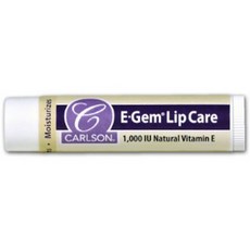 Carlson Labs E Gem Lip Care 칼슨 랩 젬 립 케어 1000IU 0.15oz(4.3g) 4팩, 단일색상