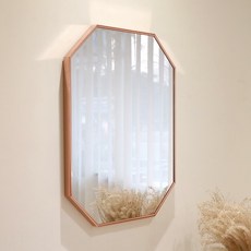 [브래그디자인] 450x600 팔각 거울 - 타사대비 2배 두꺼운 5mm 거울 국내 알루미늄 수제작 프레임, 3. 로즈골드