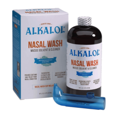 Alkalol Nasal Wash Mucus Solvent and Cleaner Kit 알칼롤 코비강나잘워시용액 473ml+워시컵 2팩
