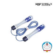 도라에몽 캐릭터 김수열 줄넘기 블루 옐로우색상