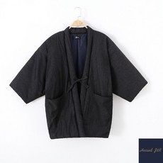 한텐 누빔기모노 일상복 위에 입을수있는 간편한 방한복입니다.