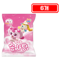SAMG 캐치티니핑 무색소 유기농 솜사탕, 6개, 12g