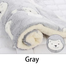 애완 동물 수면 매트 고양이 침대 강아지 반려동물 양모 담요 휴, 1.Gray, B.89x68cm, 1개