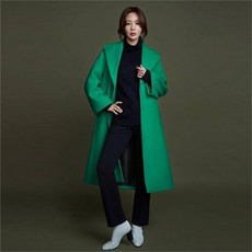 셀렙샵 A+G 엣지 르네 울블렌디드 솔리드 코트