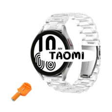 TAOMI 갤럭시 워치 투명스트랩 워치4 3 줄 갤워치4 3 액티브2 스트랩 시계줄, 갤럭시 워치 투명 20mm
