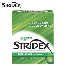 스트라이덱스 STRIDEX 센시티브 여드름패드 클렌징티슈 90매, 1개, 270g