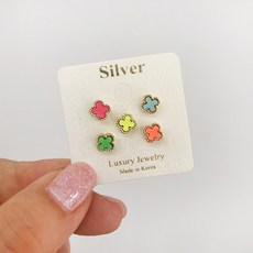 골든듀미니클로버귀걸이