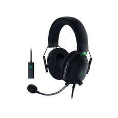 RAZER 레이저 BLACKSHARK 블랙샤크 V2 유선 게이밍 헤드셋, 블랙, 단일