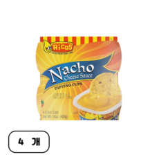 리코스 나쵸치즈소스 4개입, 400g, 4개