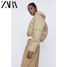 ZARA 자라 에코 가죽 숏패딩