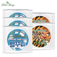 라벨영 빵꾸솝 쿨버전 3개+호랑이비누 2개 모공 피지 진정, set/-